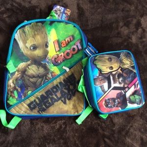 Marvel guardian of the galaxy backpack with lunch